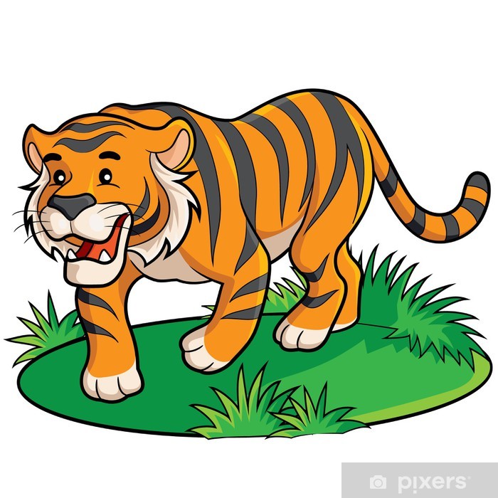 Poster Tiger cartoon