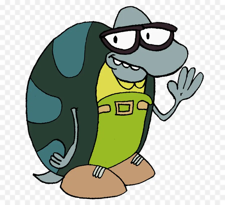 cartoon turtle with glasses