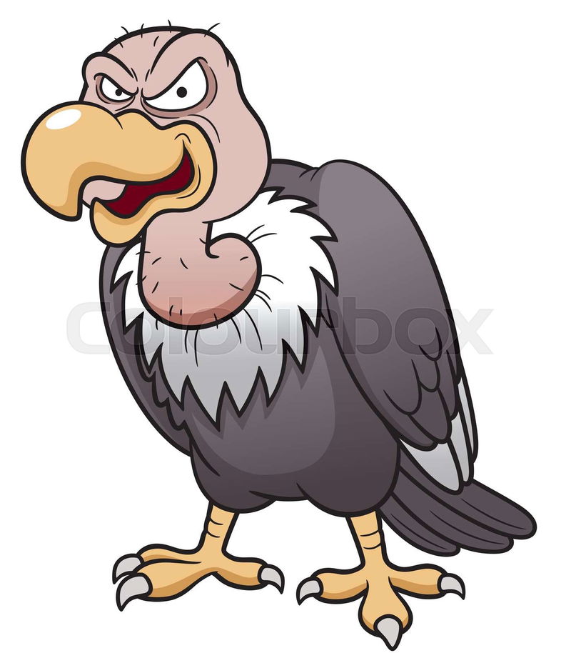 Vector illustration of Cartoon vulture | Colourbox
