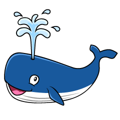 cartoon whales pictures