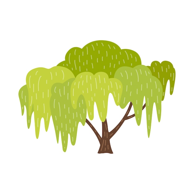 cartoon willow tree