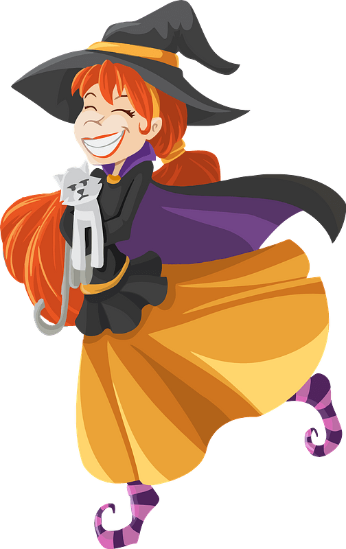 cartoon witch cliparts