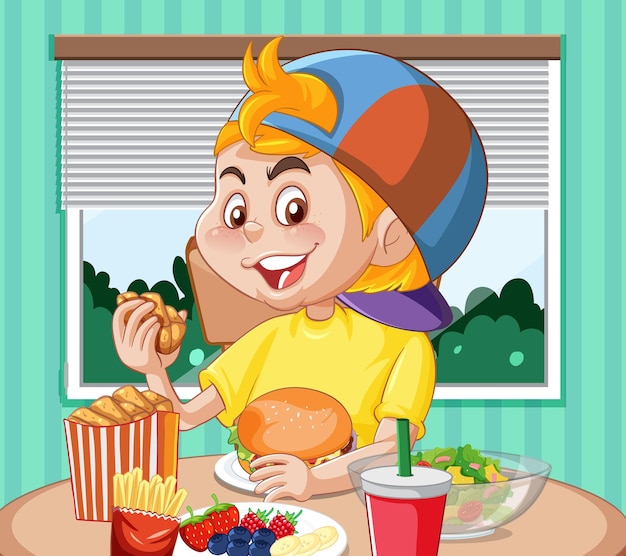 cartoonist eating image