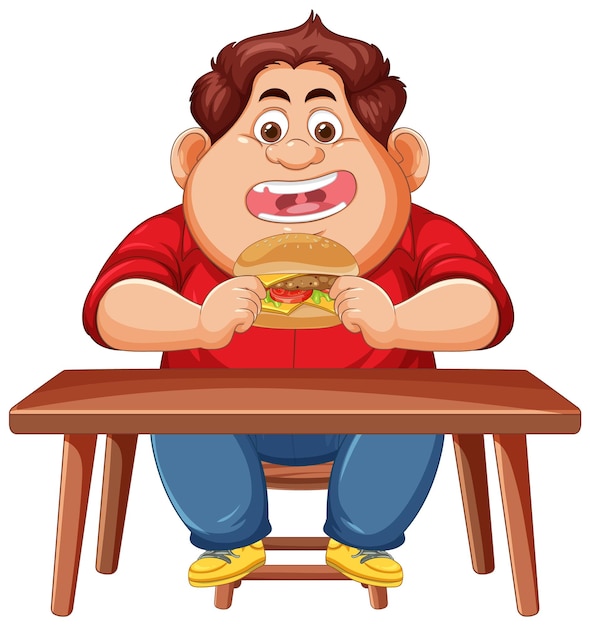 cartoonist eating image