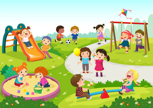 Cartoon Kids Playing Images – Browse 703,773 Stock Photos, Vectors ...