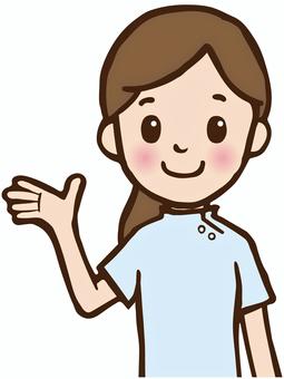 Free Vectors | Medical staff wearing a casey to guide