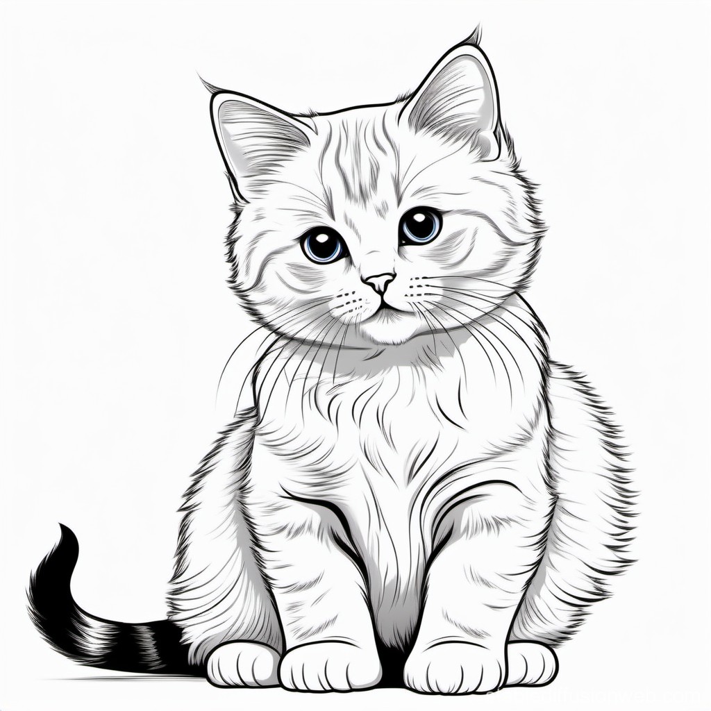 cat clipart black and white 2024