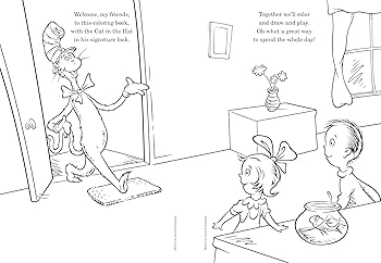 cat in the hat coloring book