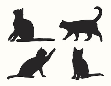 Cat Silhouette Images - Free Download on clipart library
