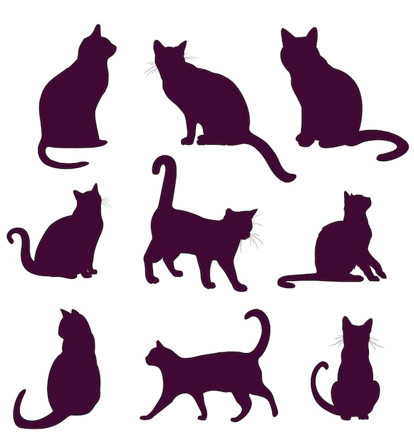 Cat Silhouette Images - Free Download on clipart library