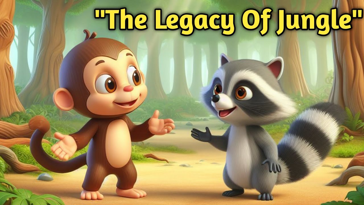 The Legacy Of Jungle (raccoon and monkey)3d Cartoons Story | CATOONS FOR  KIDS