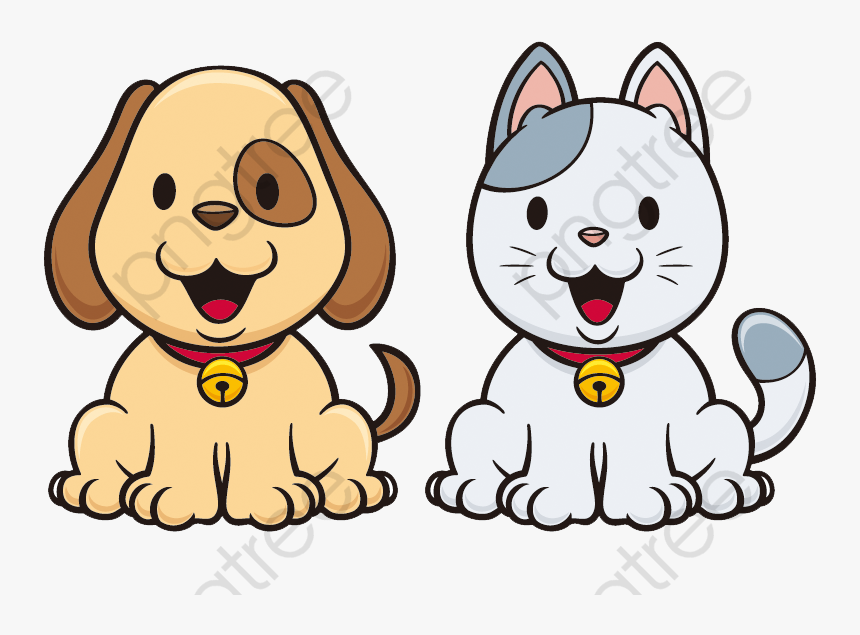 cats and dogs clipart