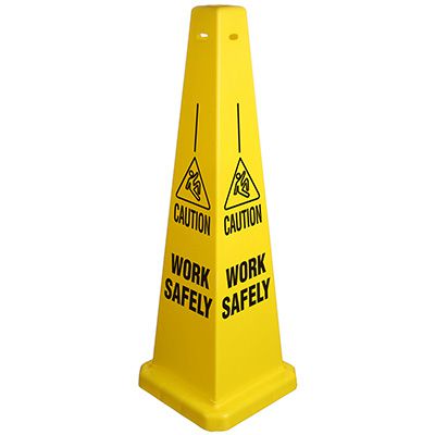 Caution Icy Areas Safety Cone | Emedco