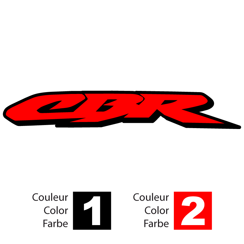 Honda CBR logo bicolor Aufkleber