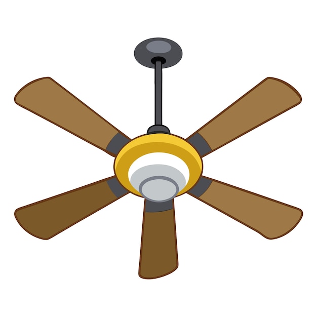 Ceiling fan clipart vector art and illustration | Premium AI ...