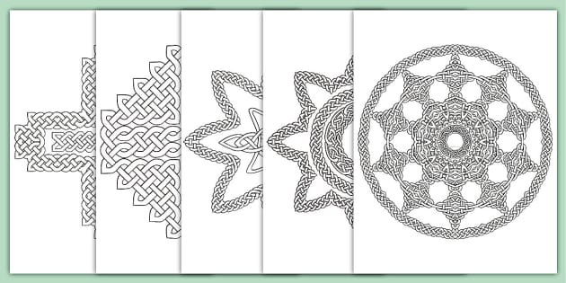 celtic knot coloring pages