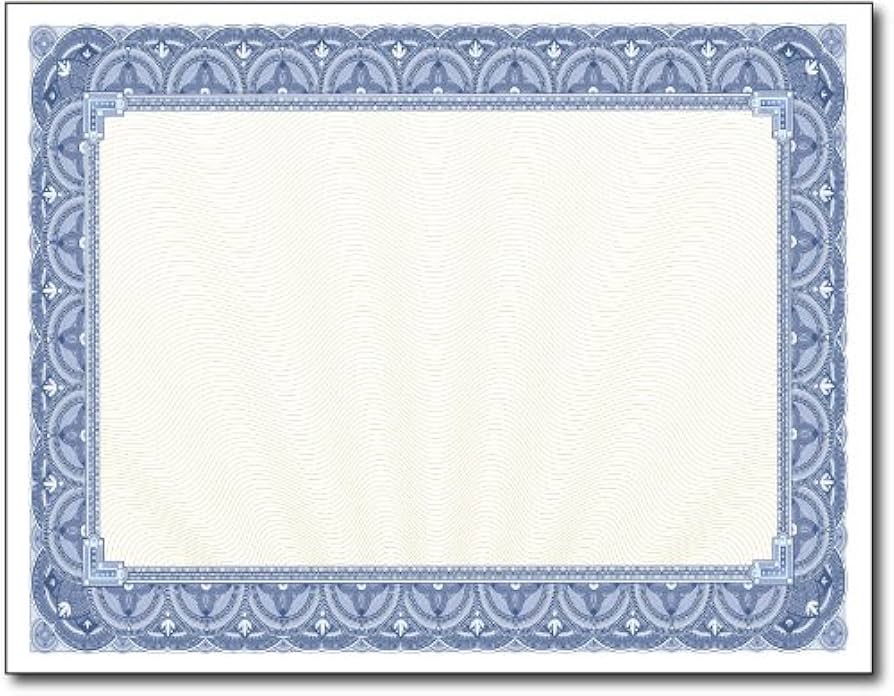 certificate border