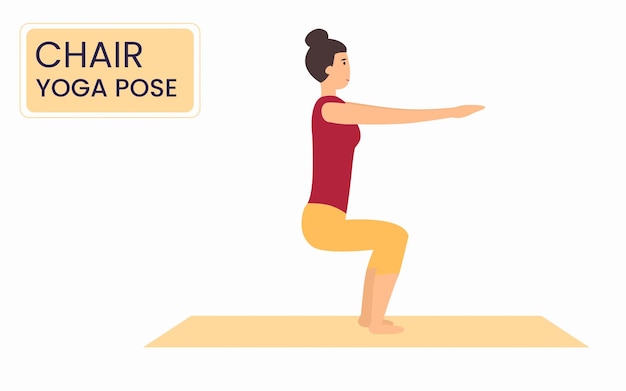 chair yoga clipart