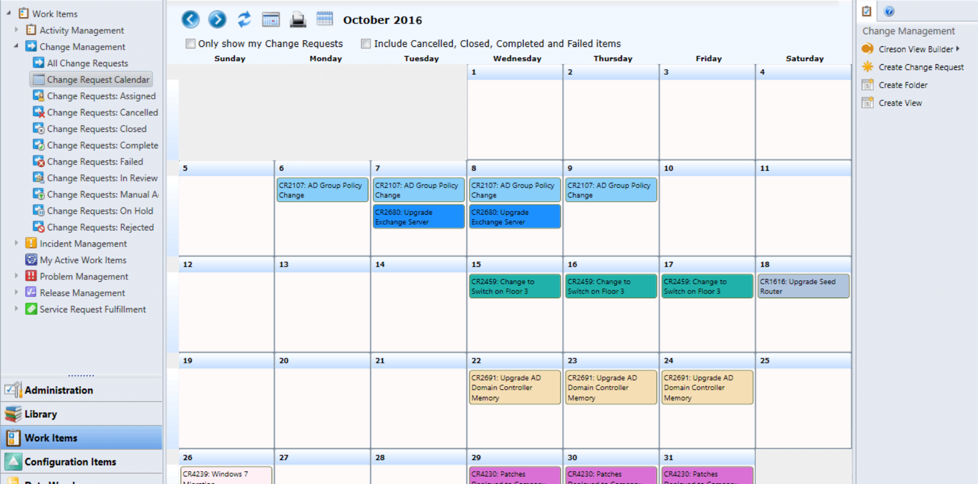 change calendars