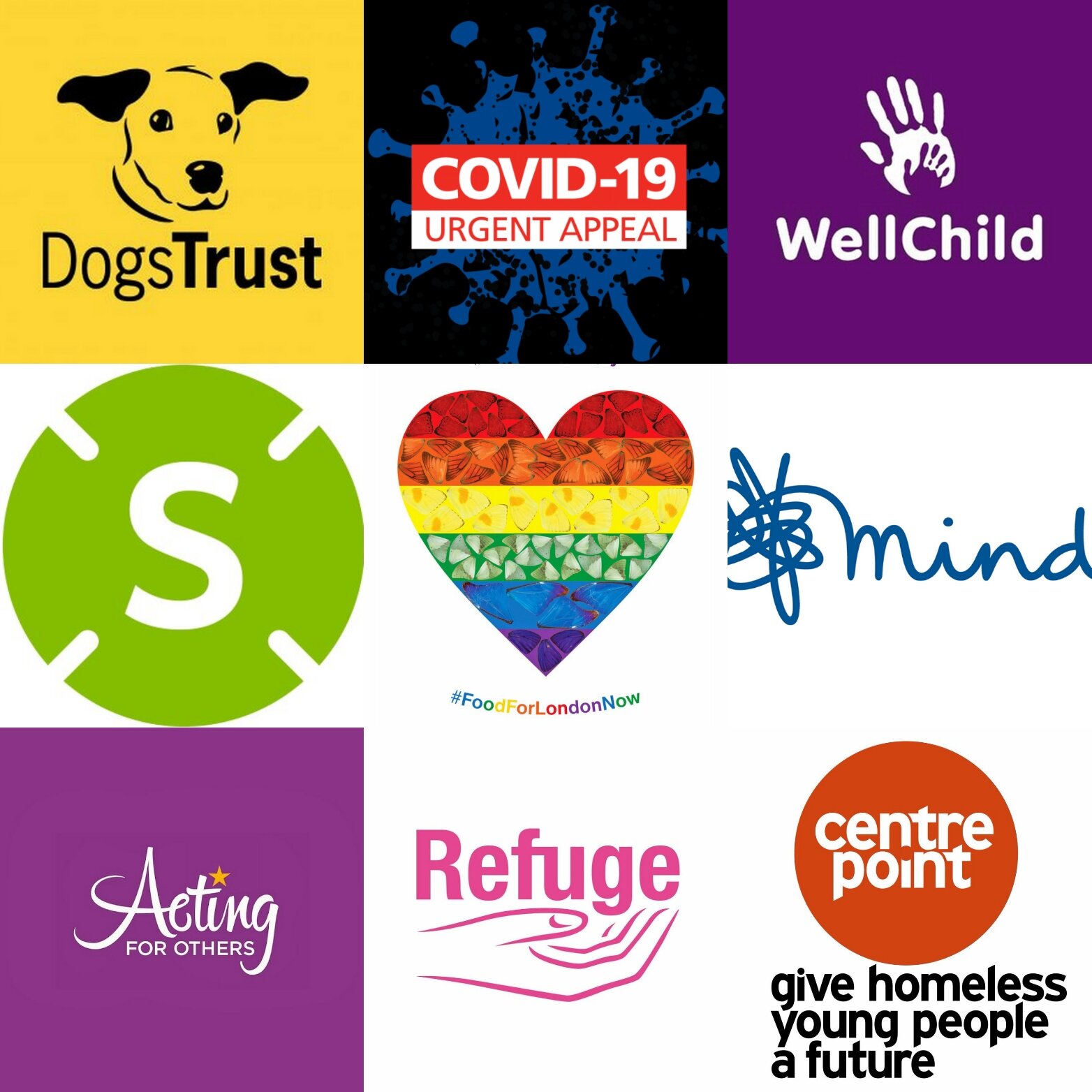 The coronavirus relief charity #InstaRainbowChallenge
