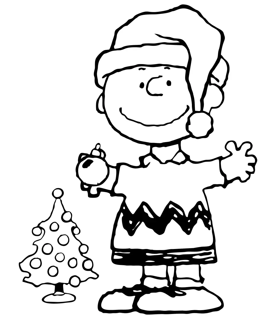 charlie brown christmas coloring sheets