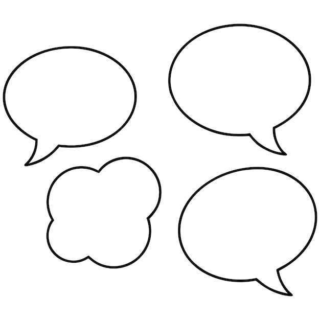 chat bubble cliparts