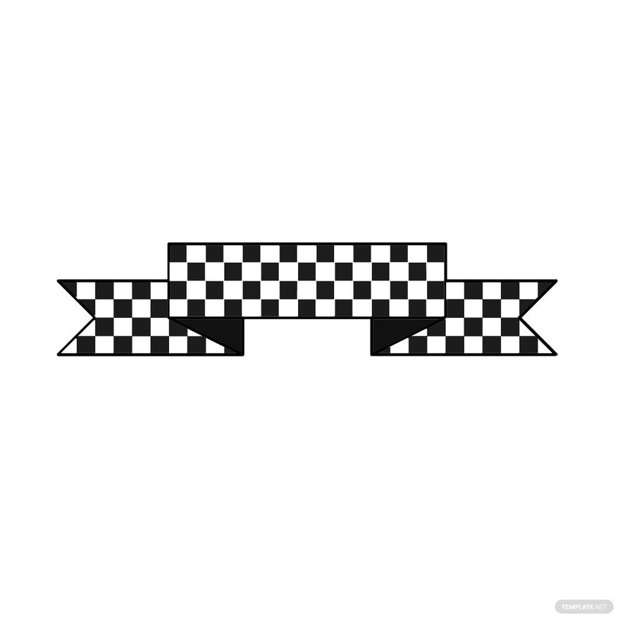 checkered banner cliparts