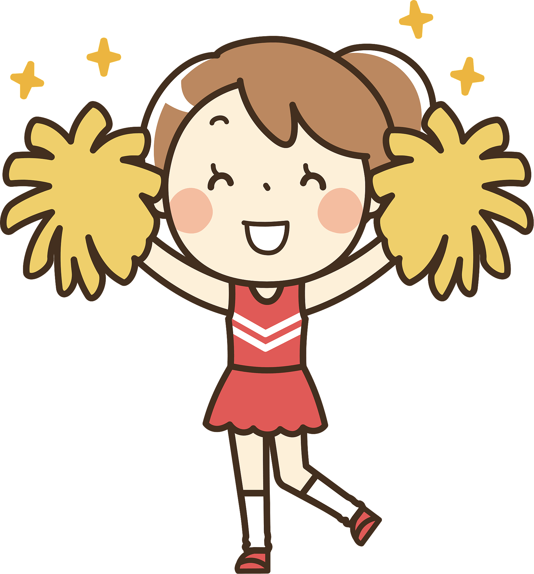 cheerleader clipart