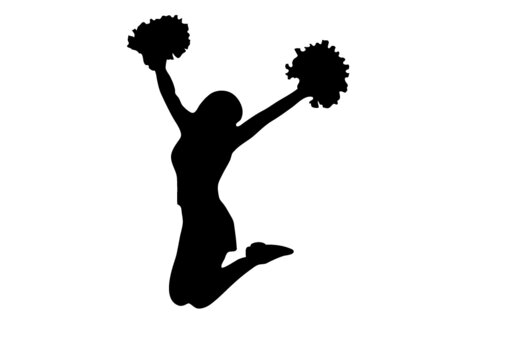 cheerleader silhouette images