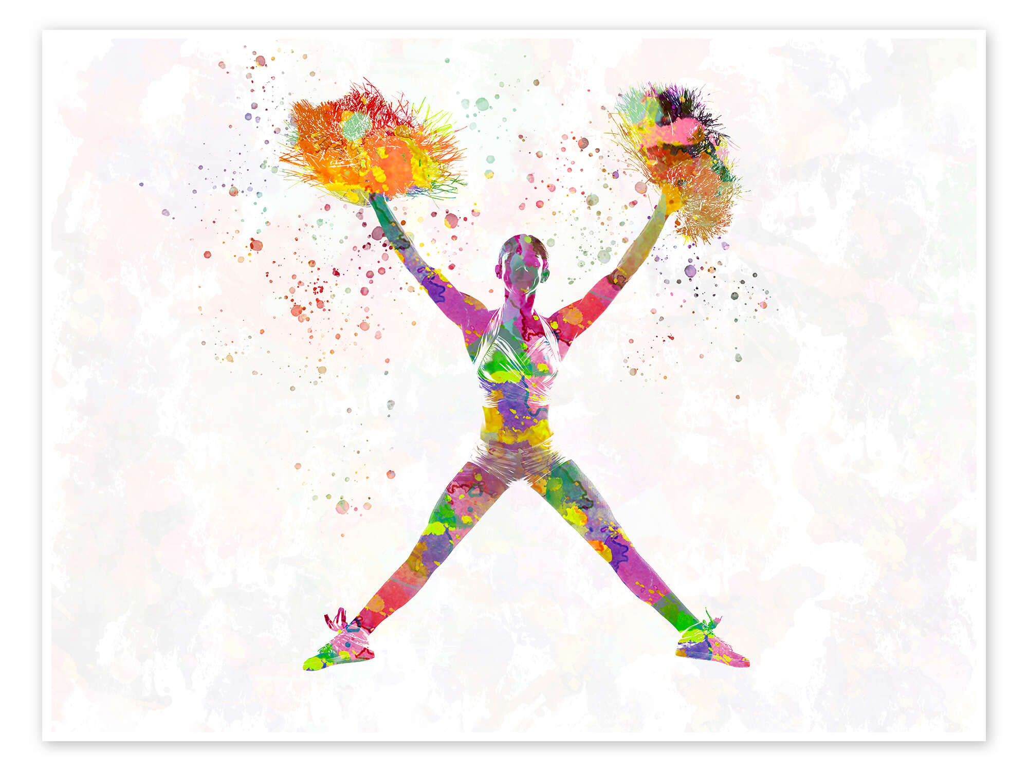 Wandbild „Cheerleading II“ von nobelart | Posterlounge.de
