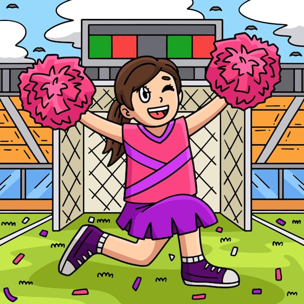Cartoon Cheerleader Images - Free Download on clipart library