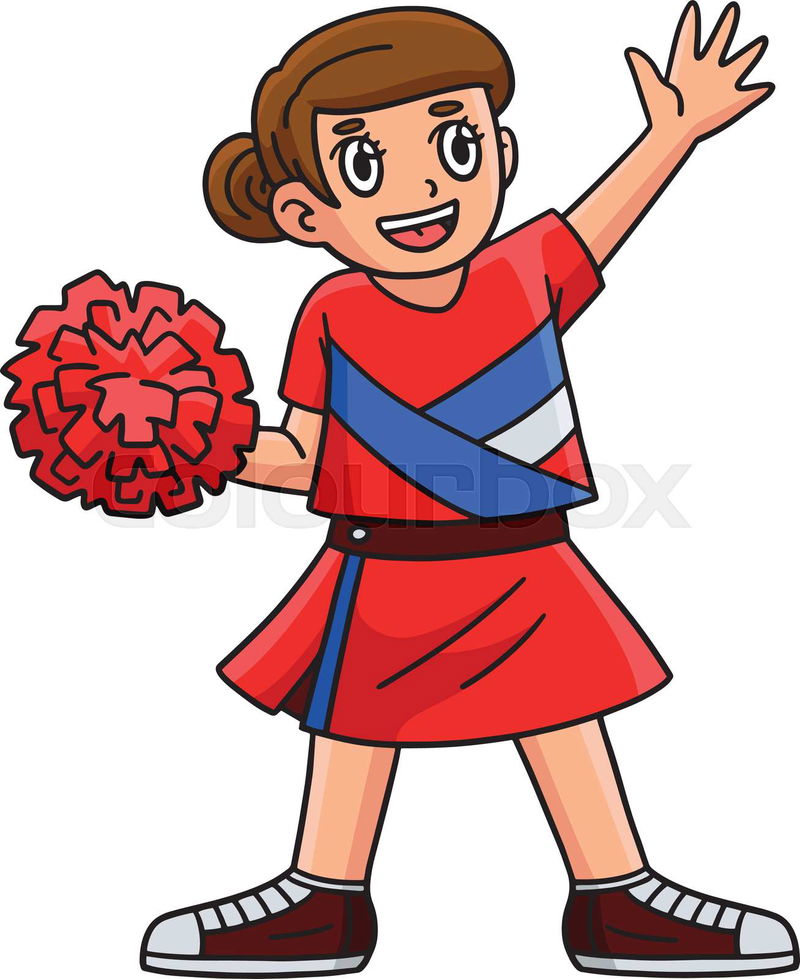 cheerleading cartoon clipart