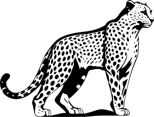 cheetah silhouette cliparts