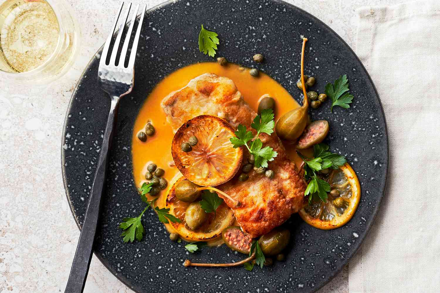 Monkfish Piccata