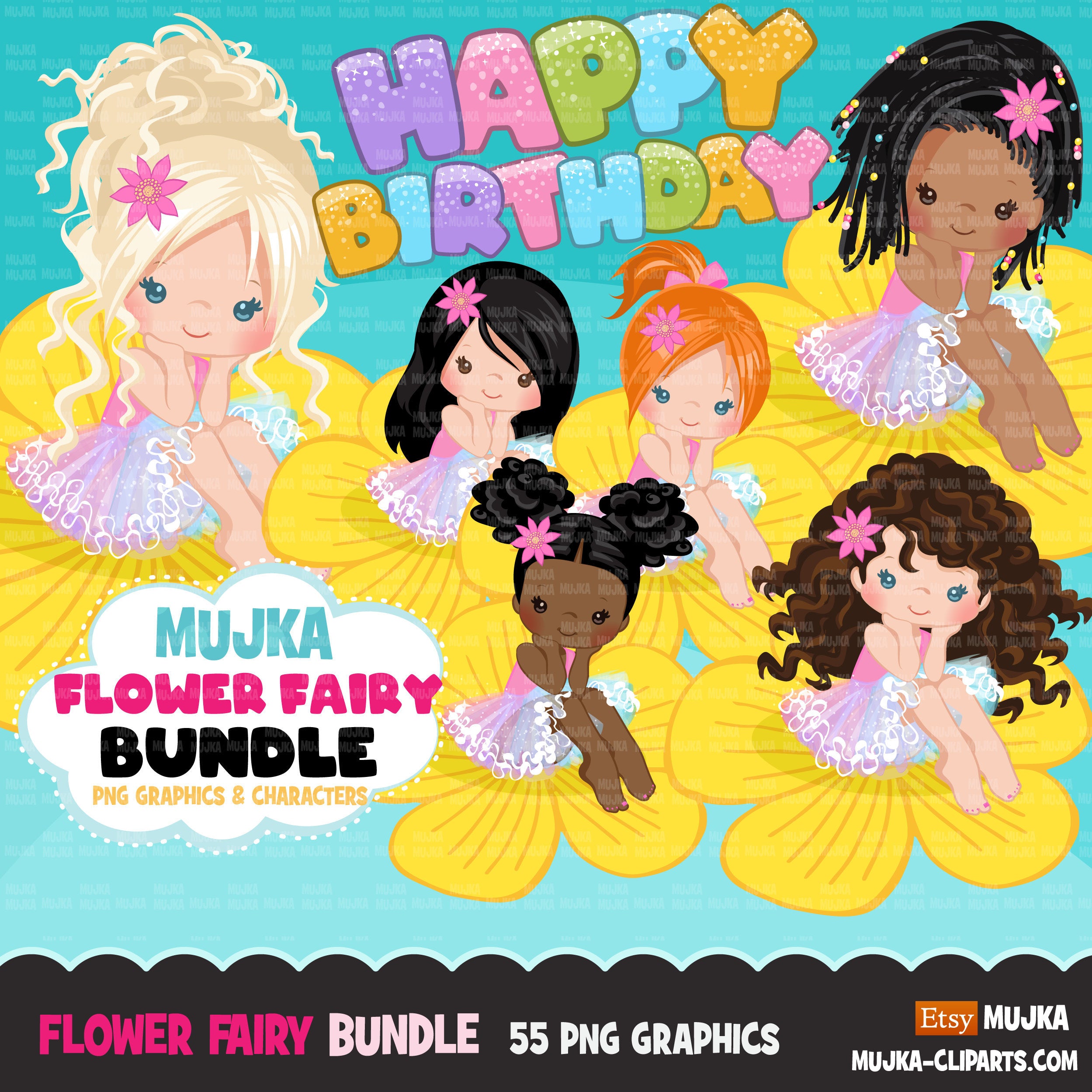 chic birthday cliparts