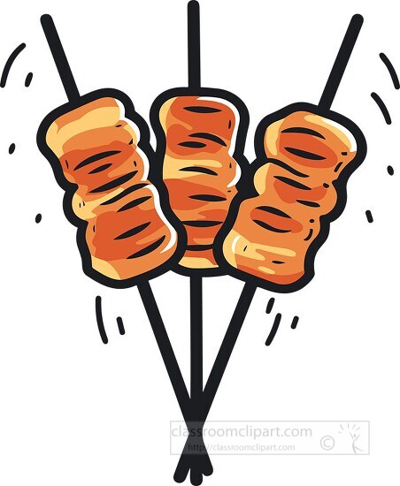 chicken kabob cliparts