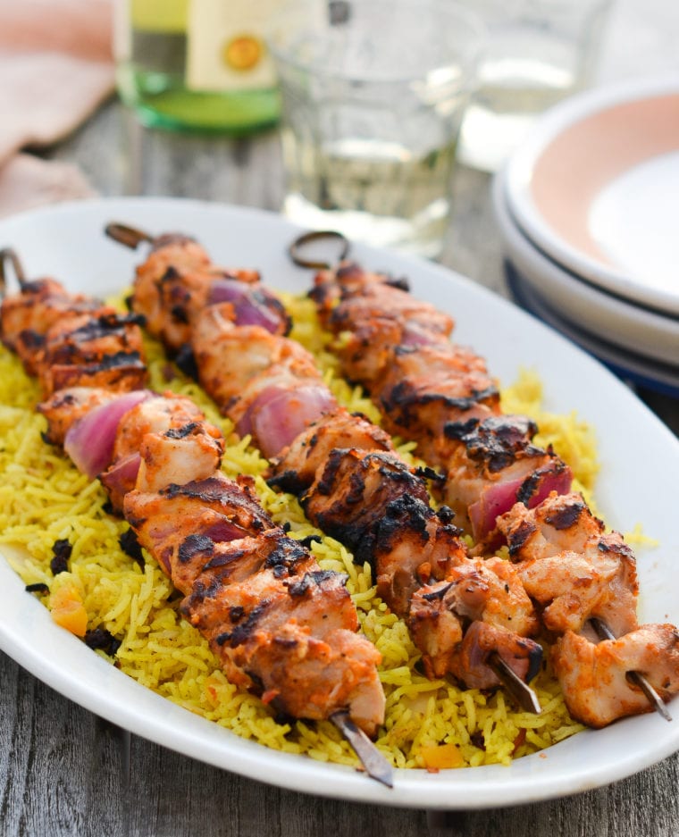 chicken kabobs