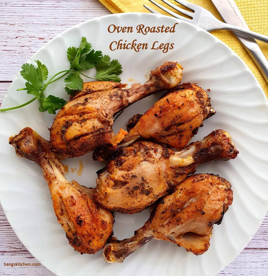 Baked chicken legs | Oven-roasted chicken drumsticks