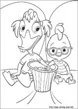 chicken little coloring pages