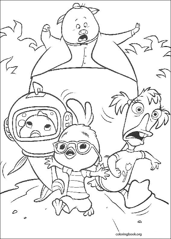 chicken little coloring pages
