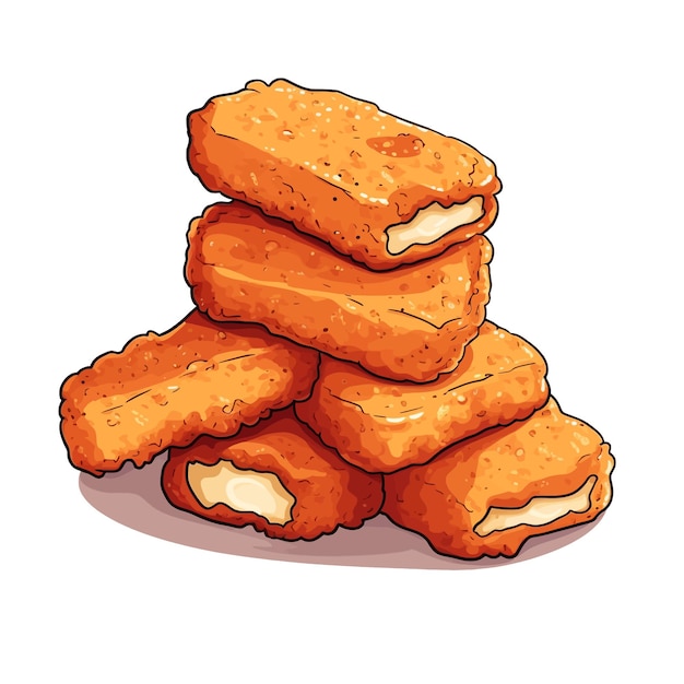 chicken nuggets clipart