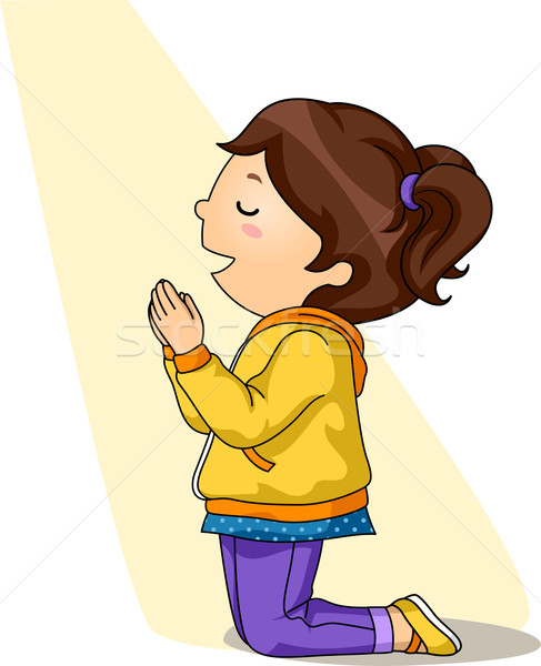 child praying clipart