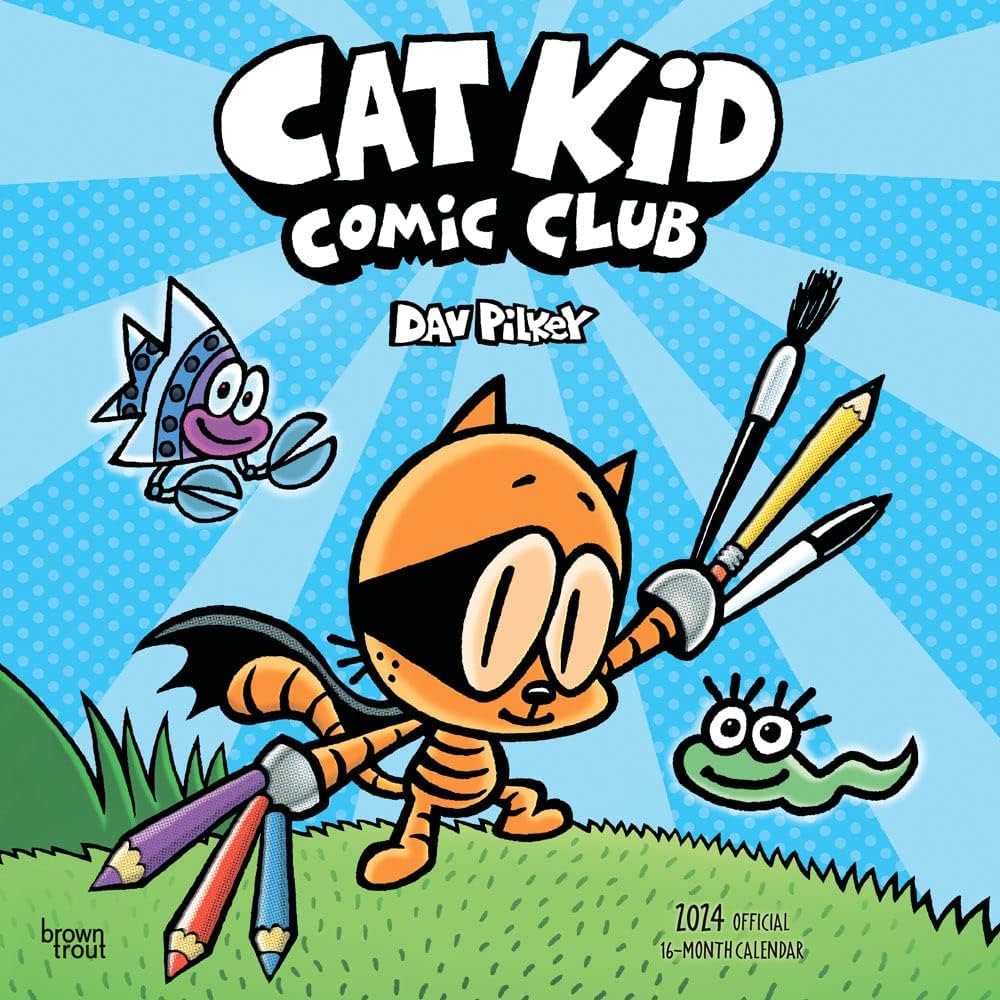 Cat Kid Comic Club | 2024 12 x 24 Inch Monthly Square Wall Calendar |  BrownTrout | Graphic Novel Family Children : Publishers Inc., BrownTrout,  Design ...