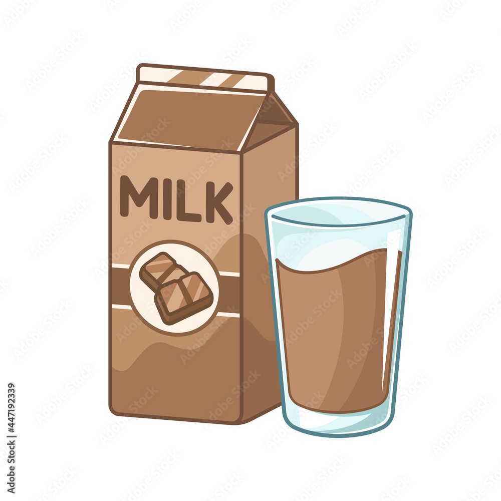 chocolate milk clipart