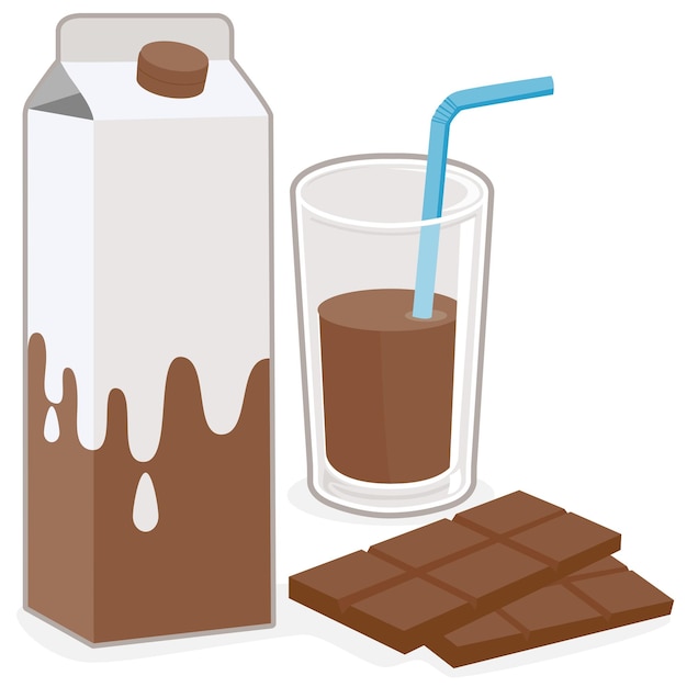 chocolate milk clipart