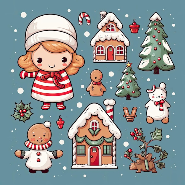 christmas art clips