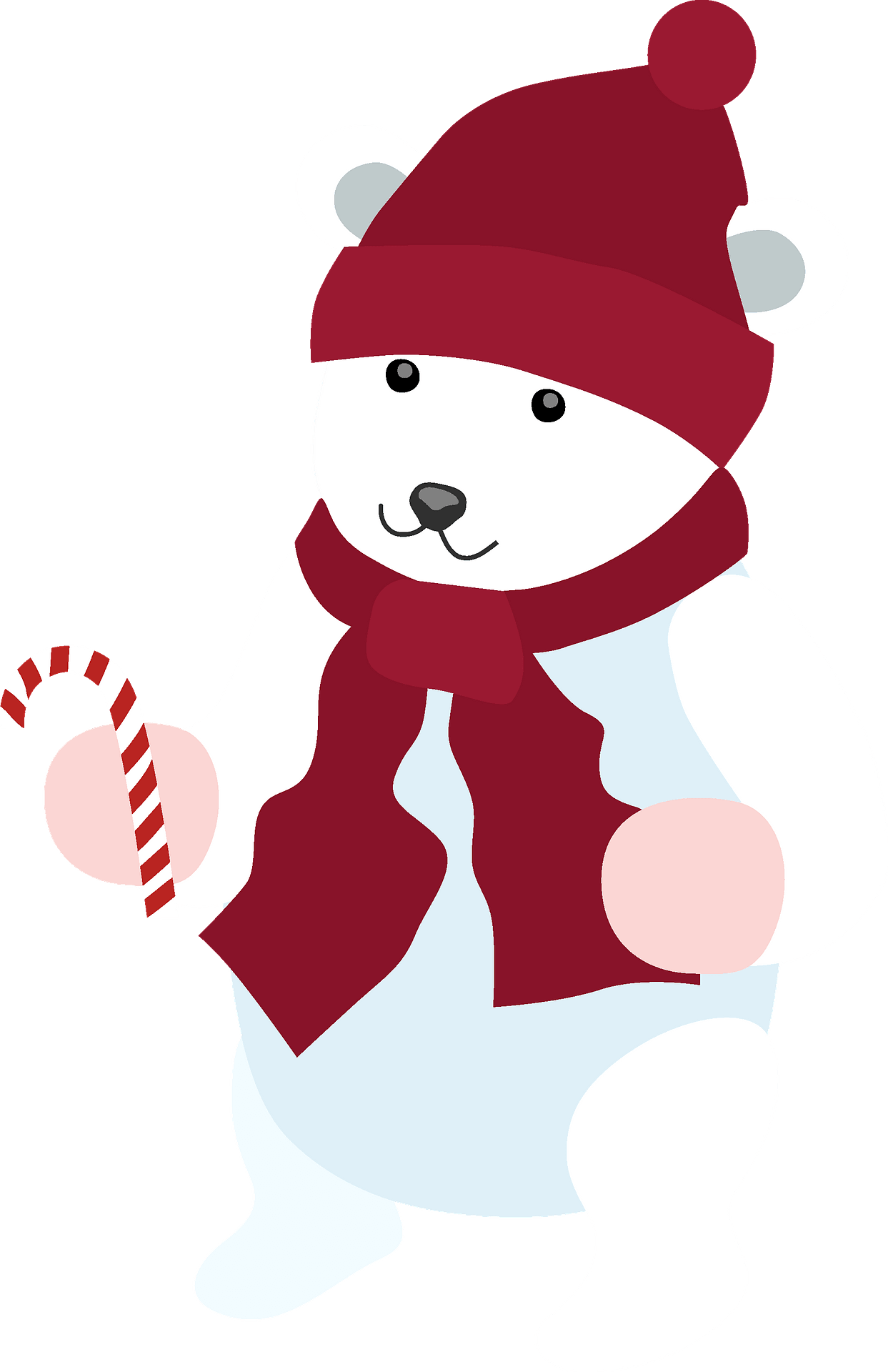 Christmas bear - Free vector clipart images on clipart library.com