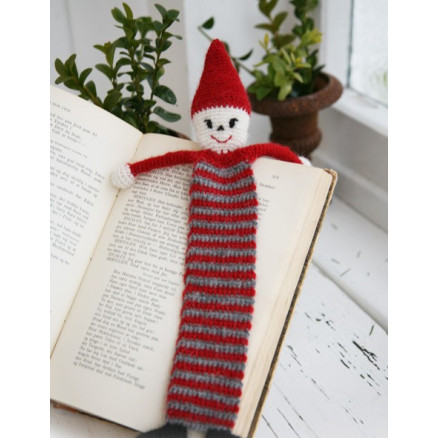 Christmas Bookmark by DROPS Design - Häkelmuster mit Kit Lesezeichen  Weihnachten