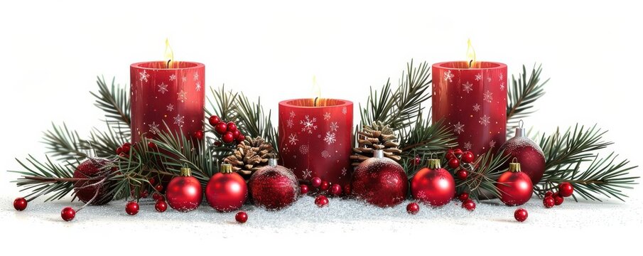 christmas candles clipart