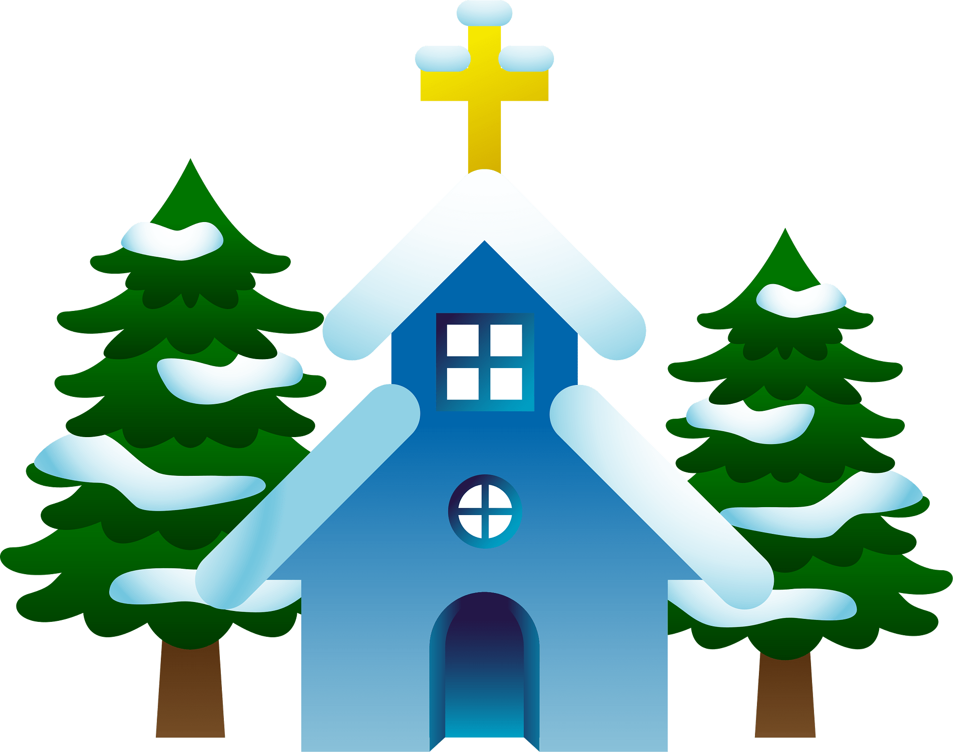 christmas chapel cliparts